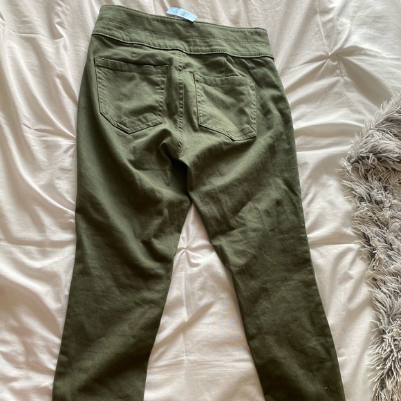 NWT LOFT GREEN HIGH RISE SKINNY JEANS PANTS - Picture 3 of 3